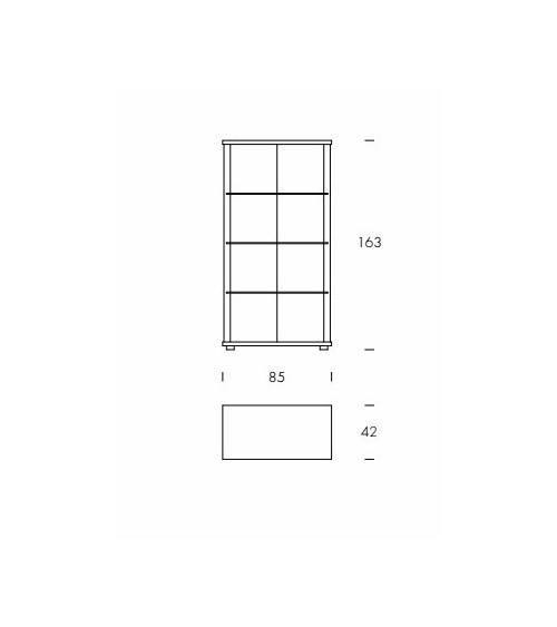 Ego Plus display cabinet Tonin Casa – Crystal and Light | BHOME by Arredi Barbàra