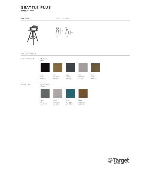 Seattle Plus stool – Target Point | Bhome by Arredi Barbàra