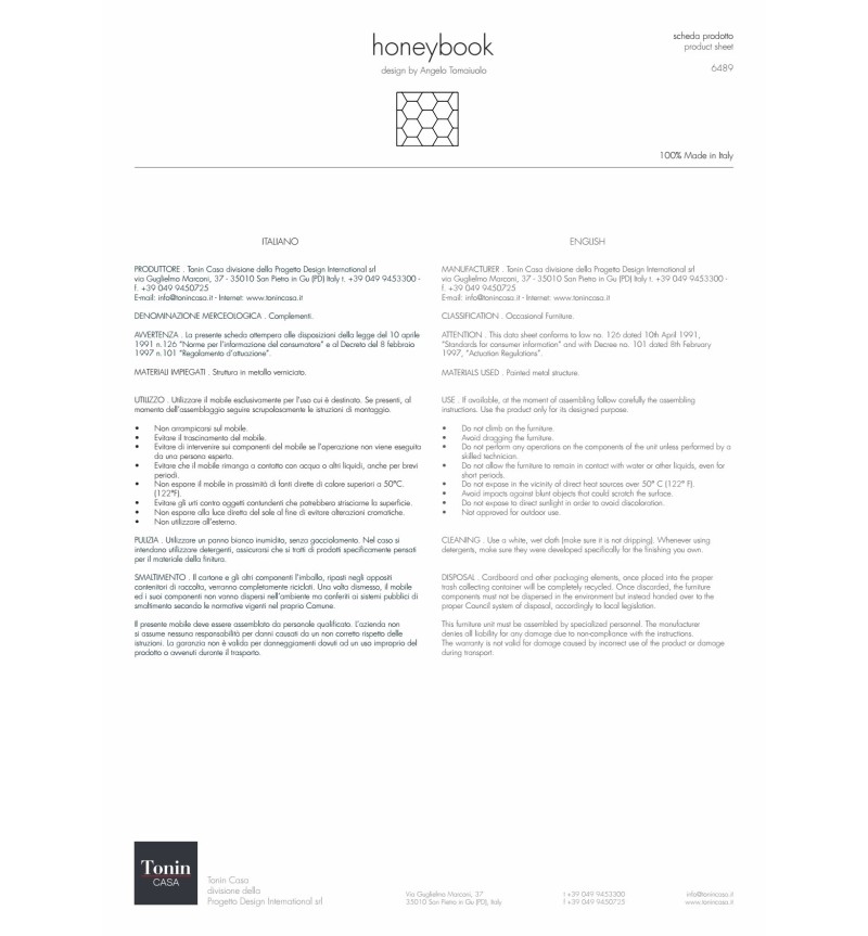 Bibliothèque Honeybook Tonin Casa – Design en acier | BHOME by Arredi Barbàra