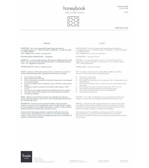 Bibliothèque Honeybook Tonin Casa – Design en acier | BHOME by Arredi Barbàra