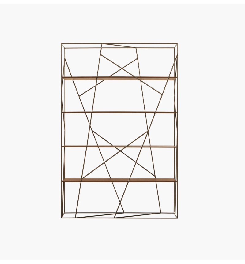 Naviglio bookcase Tonin Casa – Geometric Design | BHOME by Arredi Barbàra