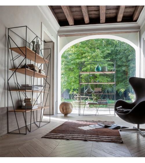 Naviglio bookcase Tonin Casa – Geometric Design | BHOME by Arredi Barbàra
