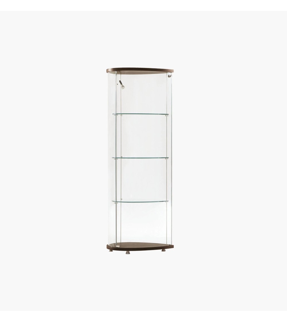 Olivella display cabinet Tonin Casa – Curved Glass and Light | BHOME by Arredi Barbàra