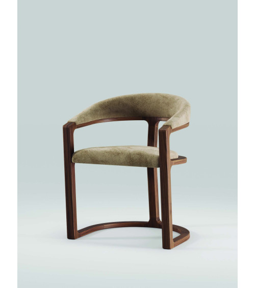 Sedia Kobe in legno massello e pelle | WEWOOD