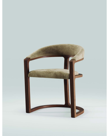Sedia Kobe in legno massello e pelle | WEWOOD