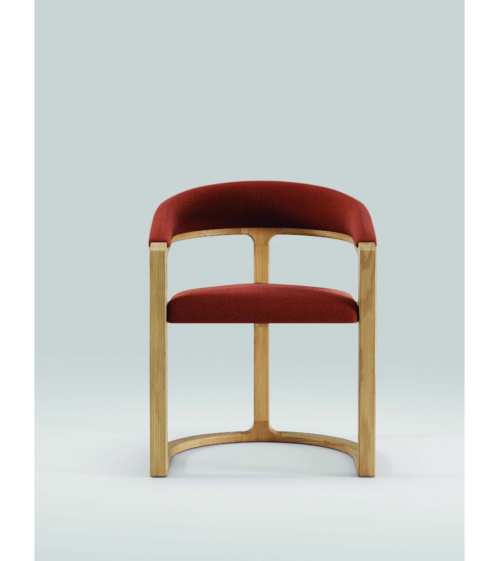 Sedia Kobe in legno massello e pelle | WEWOOD