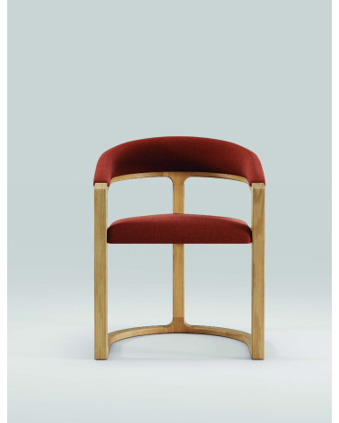 Sedia Kobe in legno massello e pelle | WEWOOD