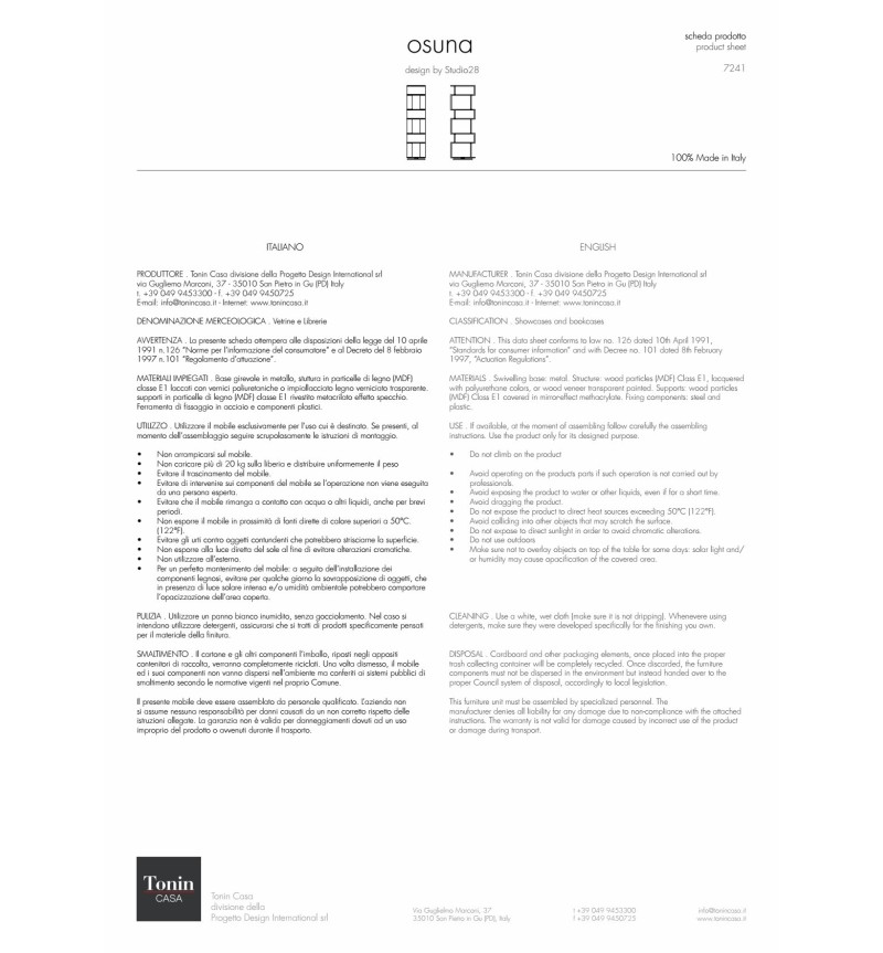 Osuna bookcase Tonin Casa – Vertical Rotating Design | BHOME by Arredi Barbàra