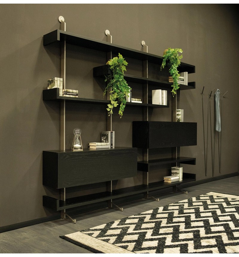 Plan bookcase Tonin Casa – Modular Wall System | BHOME by Arredi Barbàra