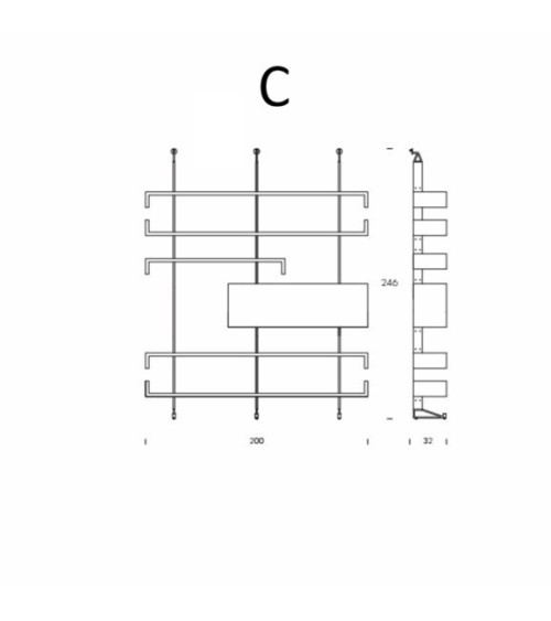 Librería Plan Tonin Casa – Sistema modular de pared | BHOME by Arredi Barbàra