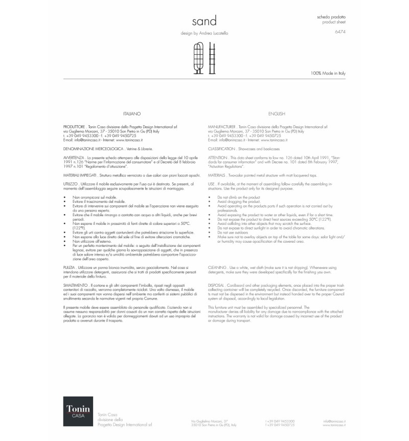 Sand bookcase Tonin Casa – Sculptural Design | BHOME by Arredi Barbàra