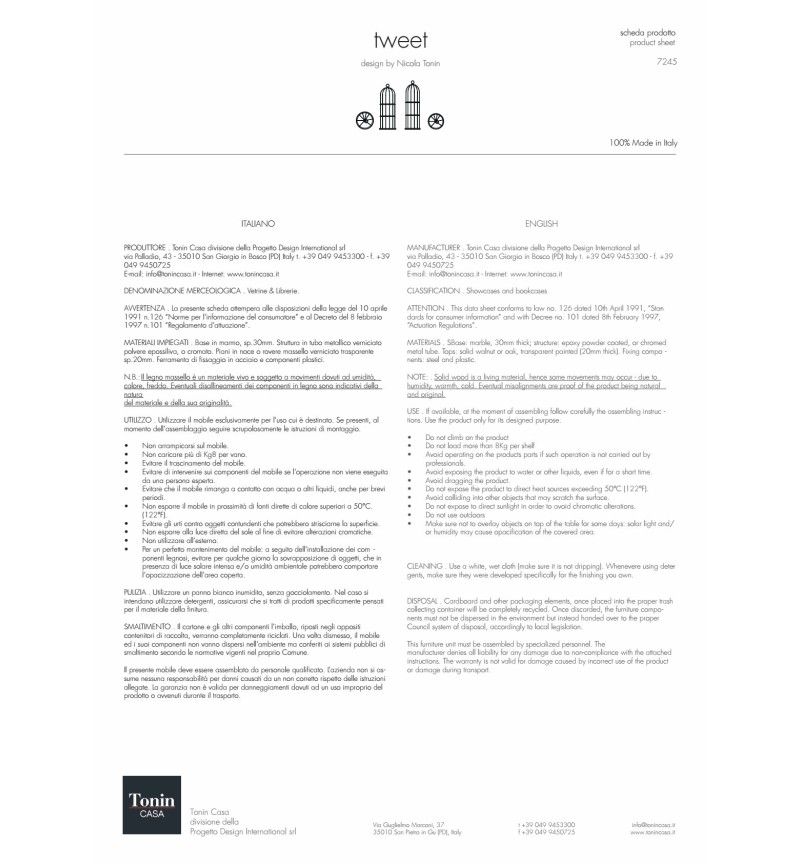 Tweet Bücherregal Tonin Casa – Skulpturales Design | BHOME by Arredi Barbàra