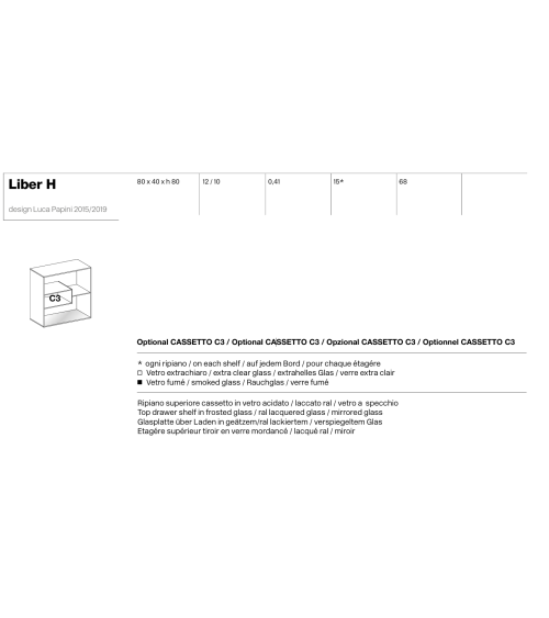 Console Liber en verre Tonelli | BHOME by Arredi Barbàra