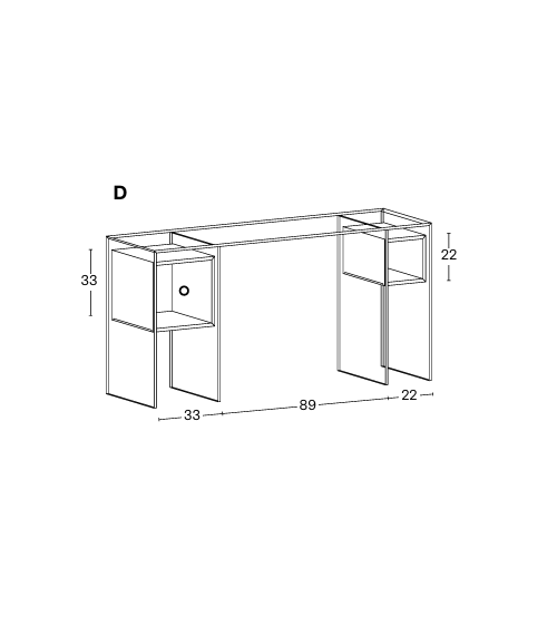 Marcell design console Tonelli | BHOME by Arredi Barbàra