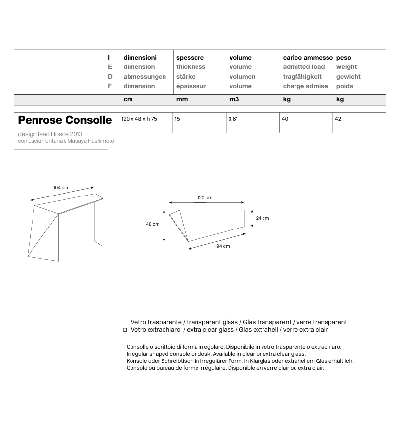 Design-Konsole Penrose Tonelli | BHOME by Arredi Barbàra