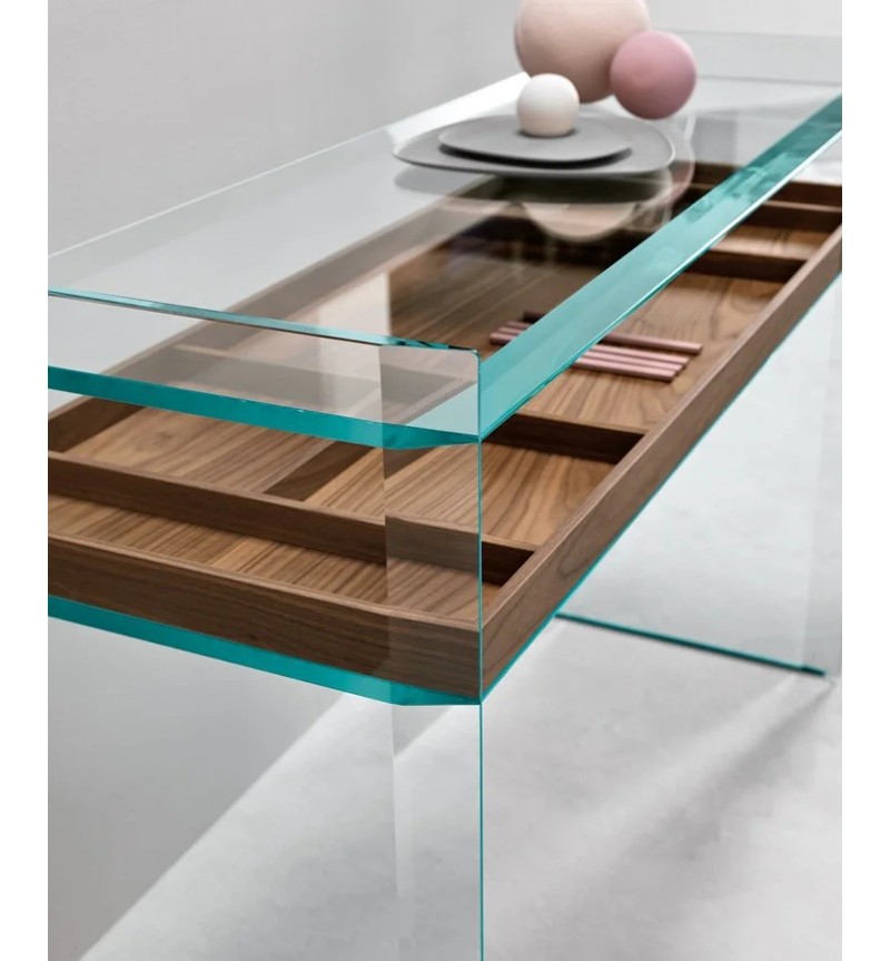 Quiller glass console Tonelli | BHOME by Arredi Barbàra