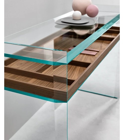Quiller glass console Tonelli | BHOME by Arredi Barbàra
