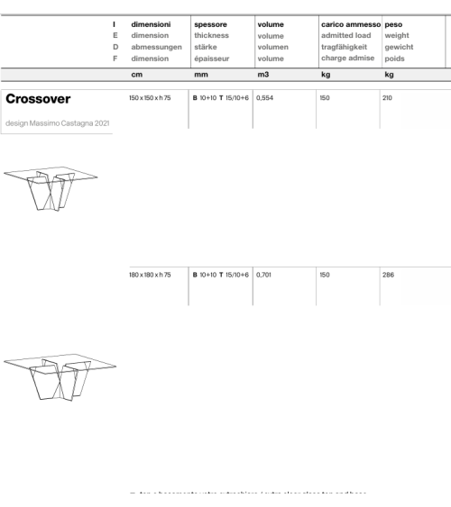 Tavolo alto Crossover quadrato Tonelli | BHOME by Arredi Barbàra