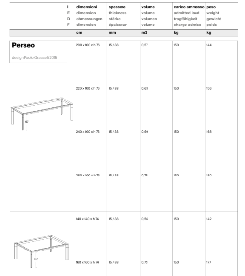 Tavolo alto Perseo Tonelli di design | BHOME by Arredi Barbàra