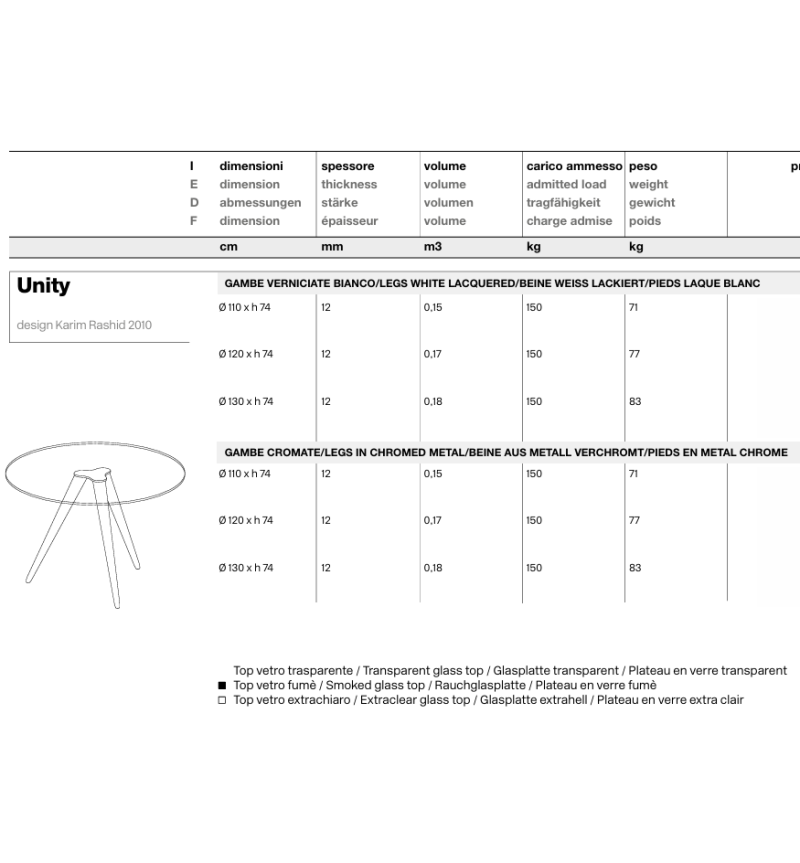 Mesa alta Unity Tonelli | BHOME by Arredi Barbàra