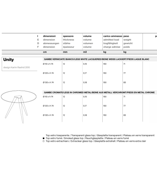 Tavolo alto Unity Tonelli di design | BHOME by Arredi Barbàra