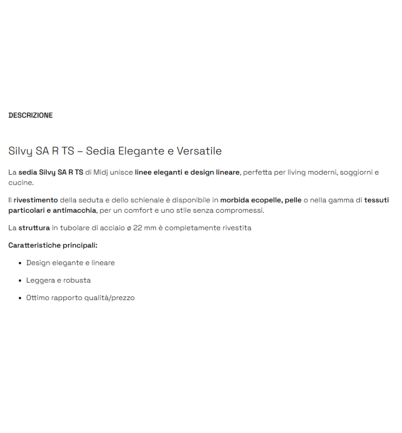 Sedia Silvy SA R TS MIDJ | Bhome by Arredi Barbàra