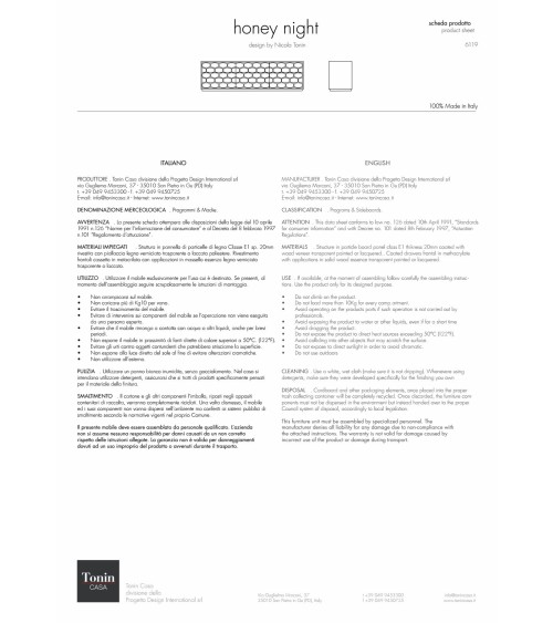 Honey Night TONIN CASA | Design-Nachtgruppe | Bhome