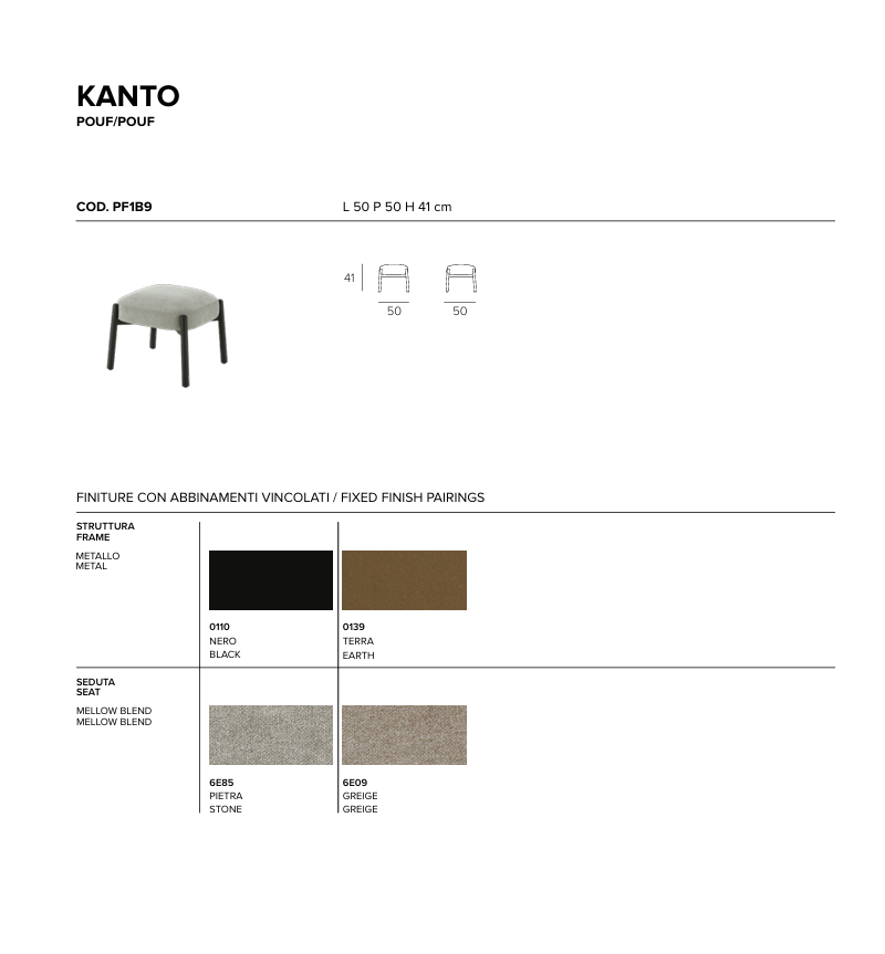 Kanto Pouf TONIN CASA | Design und Komfort | Bhome