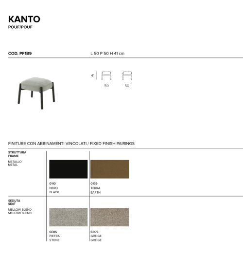 Kanto Pouf TONIN CASA | Design und Komfort | Bhome