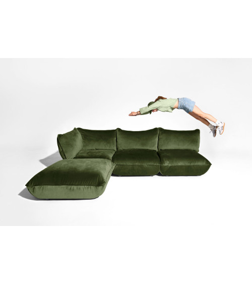 Seduta angolare modulare "Sumo Corner Seat Velvet" – FATBOY | BHOME by Arredi Barbàra