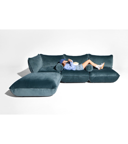 Seduta angolare modulare "Sumo Corner Seat Velvet" – FATBOY | BHOME by Arredi Barbàra