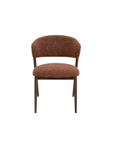 Sedia CASSANDRA BIZZOTTO imbottita effetto bouclé