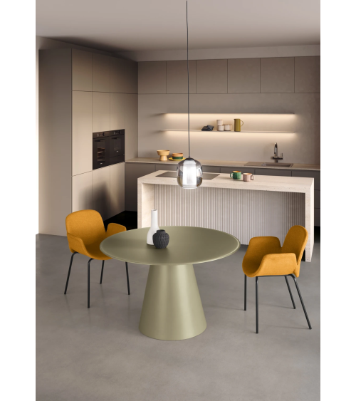 Tavolo NOEL Ø120 cm in vetro – IKONE Casa | BHOME