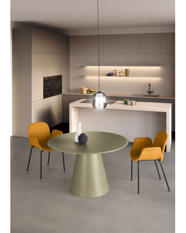 Tavolo NOEL Ø120 cm in vetro – IKONE Casa | BHOME