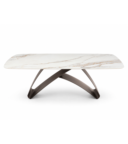 Tavolo fisso “King” 210x110 cm in pietra sinterizzata – IKONE CASA