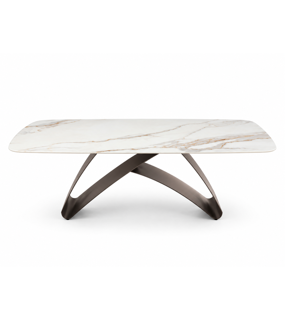 Tavolo fisso “King” 210x110 cm in pietra sinterizzata – IKONE CASA