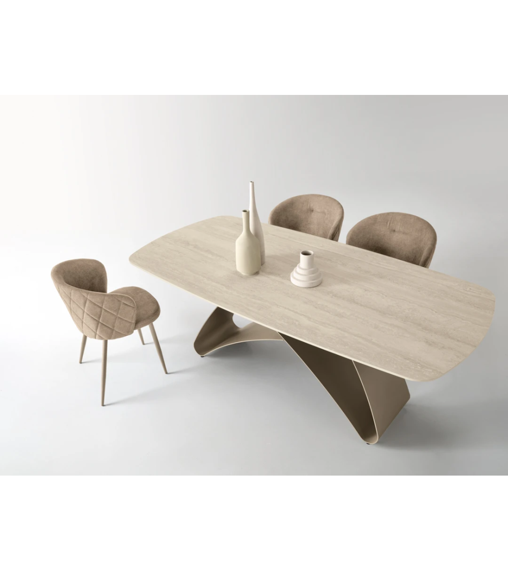 Tavolo fisso “King” 210x110 cm in pietra sinterizzata – IKONE CASA