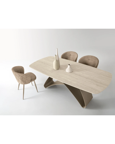 Tavolo fisso “King” 210x110 cm in pietra sinterizzata – IKONE CASA