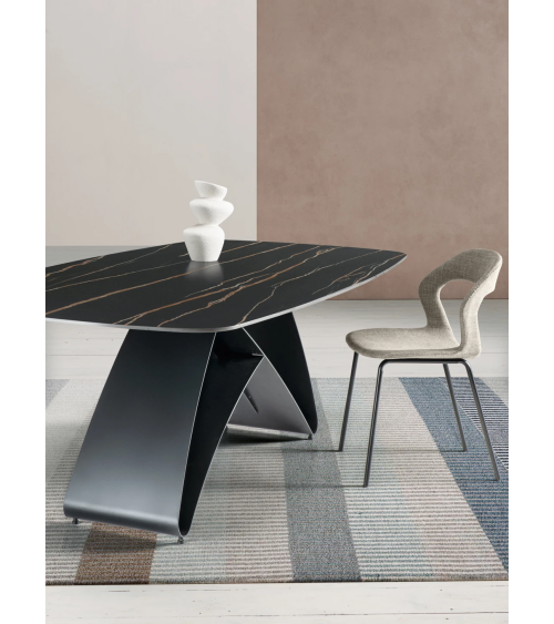 Tavolo fisso “King” 210x110 cm in pietra sinterizzata – IKONE CASA