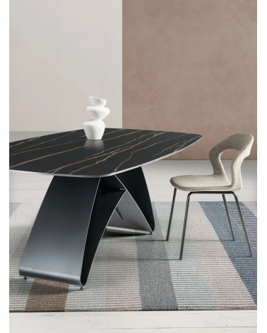 Tavolo fisso “King” 210x110 cm in pietra sinterizzata – IKONE CASA