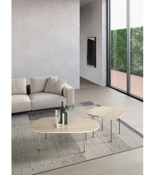 Tavolino Flux IKONE Casa in MDF e metallo | BHOME