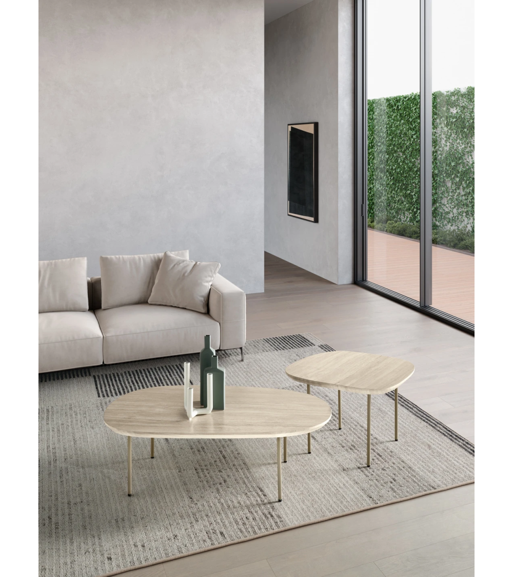 Tavolino Flux IKONE Casa in MDF e metallo | BHOME