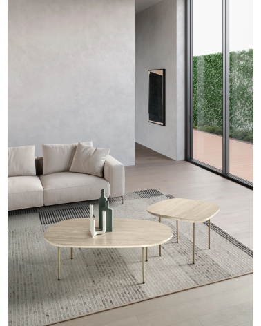 Tavolino Flux IKONE Casa in MDF e metallo | BHOME