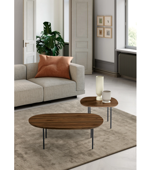 Tavolino Flux IKONE Casa in MDF e metallo | BHOME