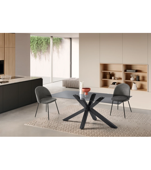Tavolo Dante in vetro 160/180 cm – IKONE Casa | BHOME