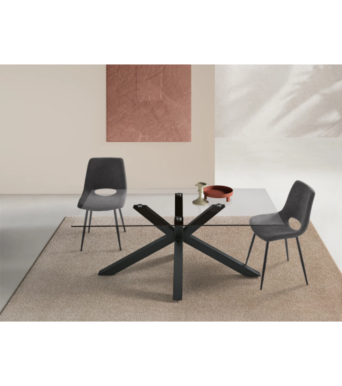 Tavolo Dante in vetro 160/180 cm – IKONE Casa | BHOME