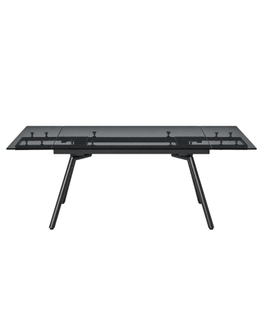Tavolo Tao 160/240 cm in vetro fumè – IKONE Casa