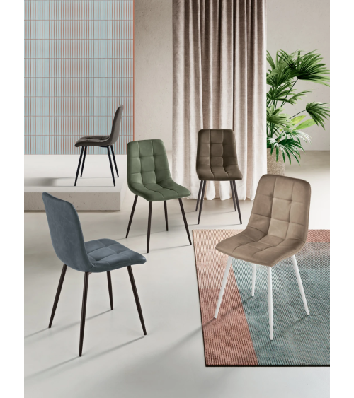 Sedia Arca in similpelle soft touch – IKONE Casa | BHOME