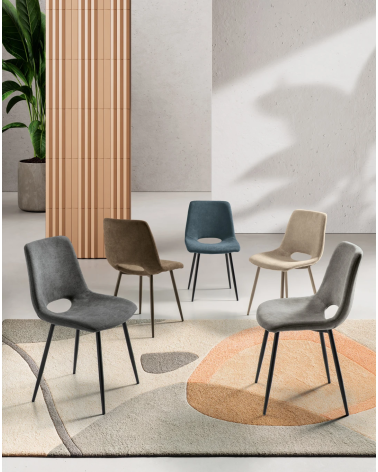 Sedia Dias imbottita in tessuto – IKONE Casa | BHOME