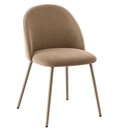 Sedia “Karen” imbottita in tessuto – IKONE CASA